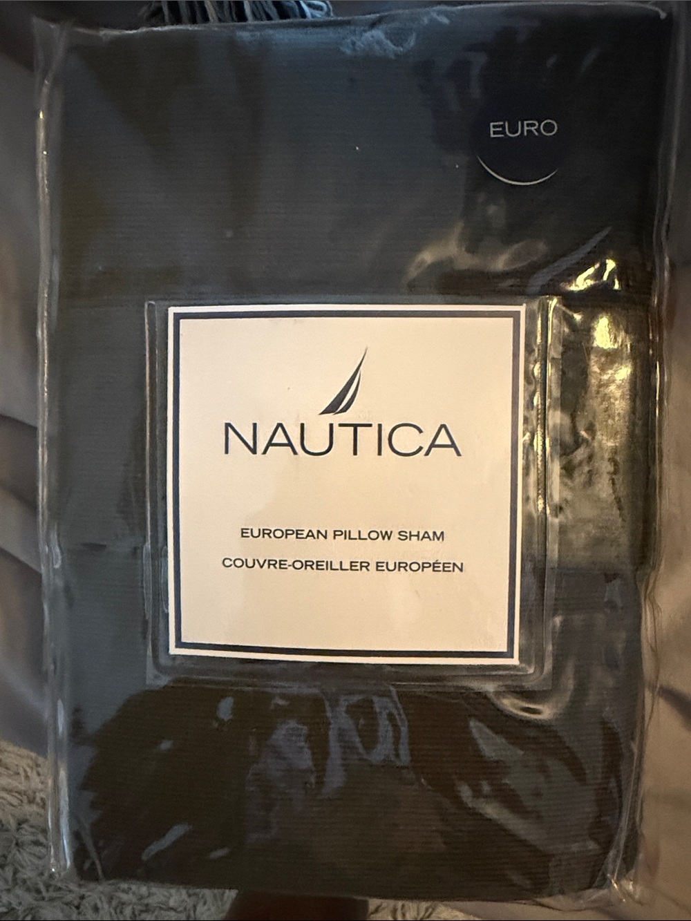 Nautica Euro Pillow Sham in dark olive